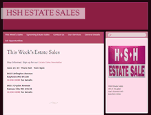 Tablet Screenshot of hshestatesales.com
